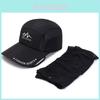 Trendy Spring Summer Baseball Cap With Pull-out Neck Protection Breathable Fabric And Anti-fall Function