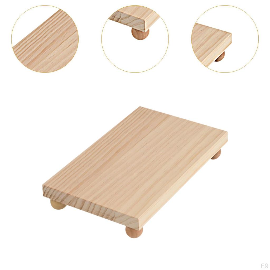 Wooden Cosmetic Stand Countertop Organizer Easy To Clean, Sturdy Gift, Pedestal Makeup Perfume