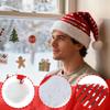 Santa Hat Striped Velvet Unisex Classic Headwear Striped Velvet Santa Hats Adult With White Trim For Women Men Holiday Party