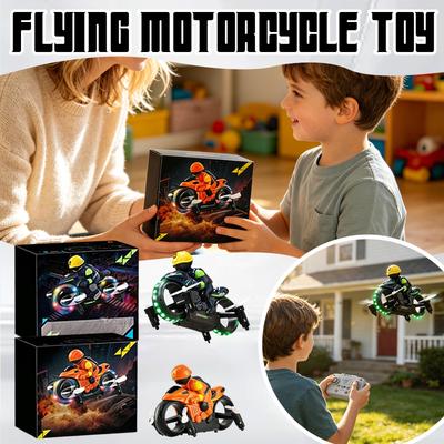 Rollender Stunt, Bunte Lichter, Fernsteuerbares Fliegendes Motorrad, Drohne mit barometrischer Höhenhaltung