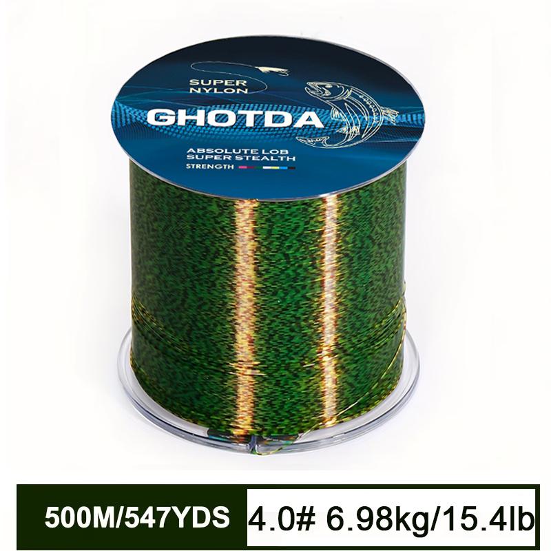 Monofilament Angelschnur Vorfachleine für Salzwasser, Angelschnur zum Werfen, & Lebendköder, Für Küsten- & Flachwasserfischerei, Mehrere Größen
