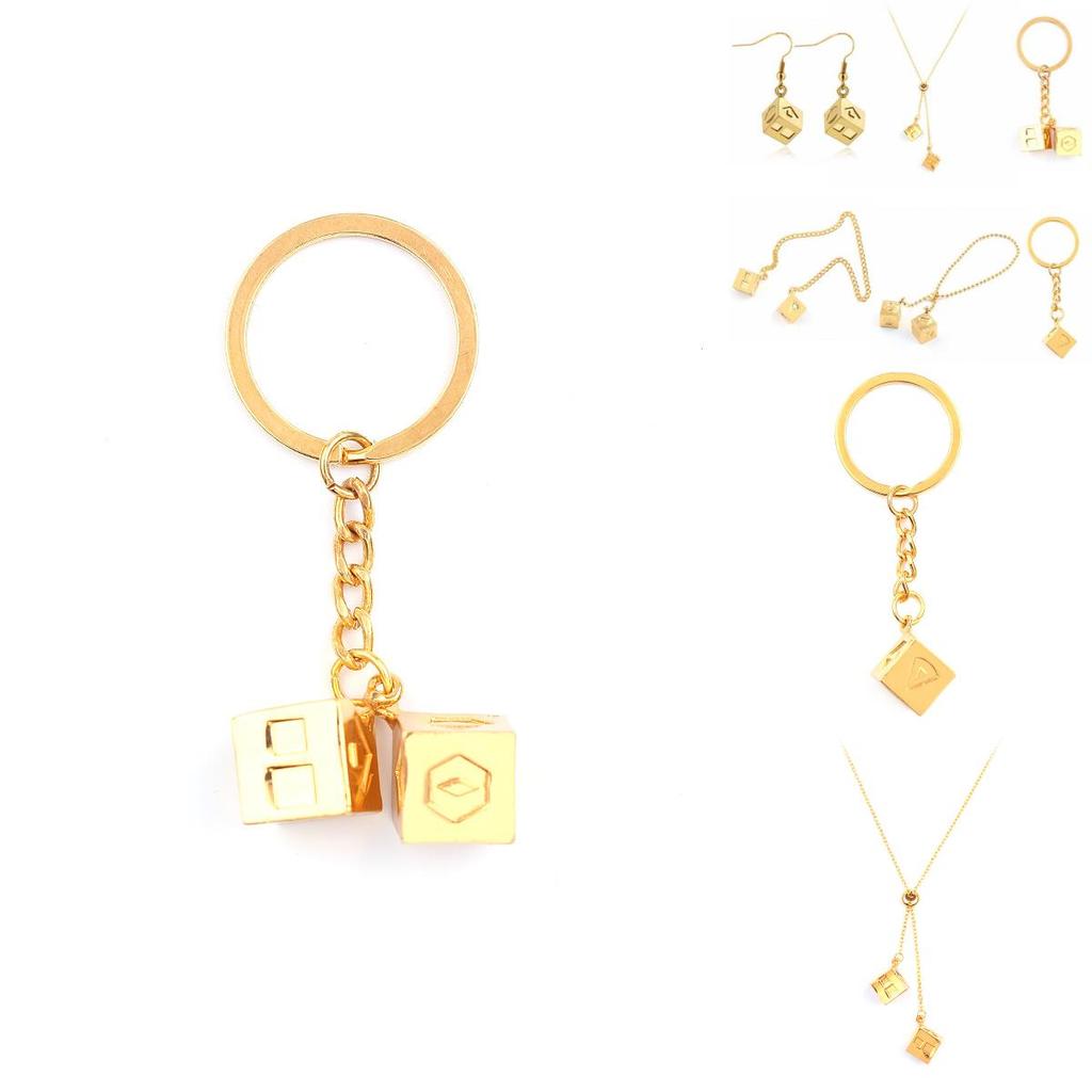 Eine Star Wars Geschichte Han Solo Würfel Sabacc Glückswürfel Millennium Falke Cosplay Requisite Gold Zinklegierung Anhänger