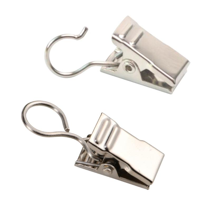 Multipurpose Hook Clips Set Of 100,Metal Curtain Clips for Curtain Bathroom Shower Curtains And Outdoor Decorations