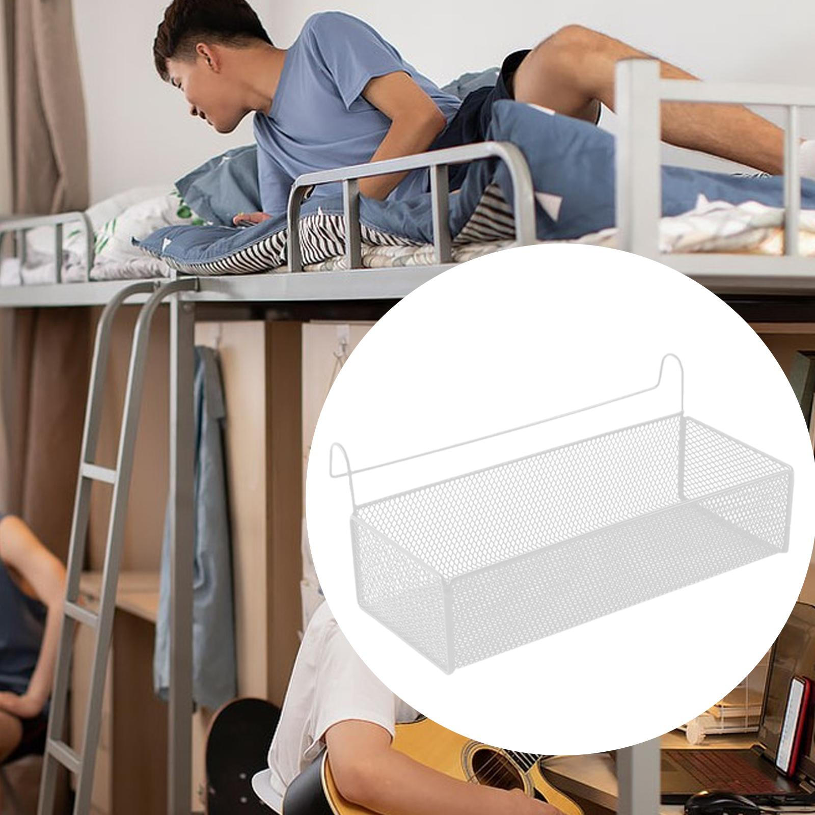 

Прикроватная полка-органайзер для двухъярусной кровати для телефонов и книг белый