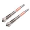 2PCS Bimetal Nozzle Replacement for QIDI Q2 Q2C 3D Printer 0.6mm Hardened Steel Nozzle with Ceramic Throat Tube High