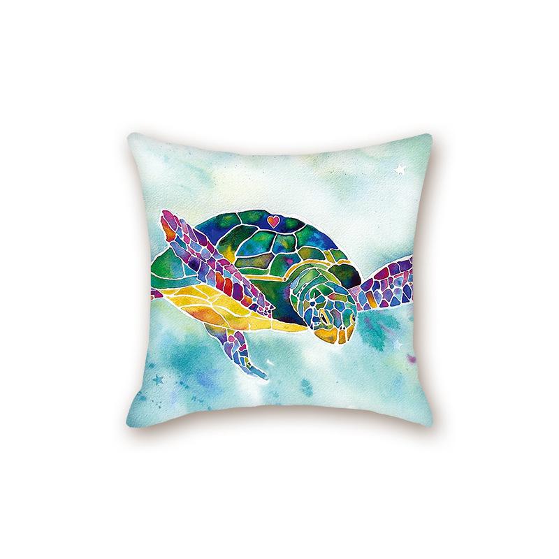 New Modern Simple Ocean Series Sofa Cushion Pillow Case Bedside Bedroom Backrest Pillow