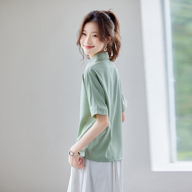 Women's Chiffon Short Sleeve Blouse