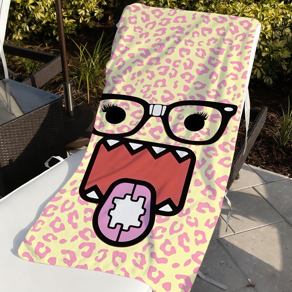 Cartoon D-Domo K-Kun Towel Quick Drying Beach Towels Are Suitable For Swimming Pools Camping Yoga And The Gym