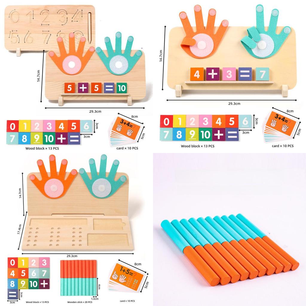 Wooden Montessori Number Teaching Aids For Preschool Math Learning And Cognitive Development