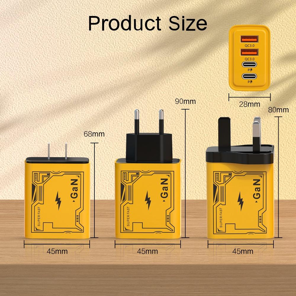 120W mecha PD fast charging charger dual typec dual usb suitable for Apple 15 Huawei mobile phone 5v2a charging head