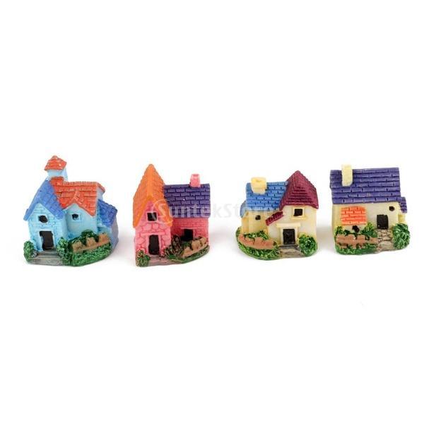 4pcs Miniature DIY Dollhouse Bonsai Craft Garden Resin Landscape Villa Decor