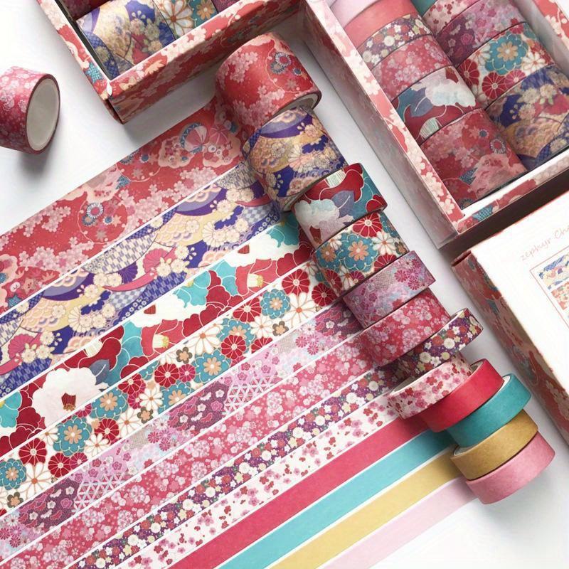 12 Pcs/set Vintage Chinese Palace Style Washi Tape Set Scrapbooking DIY Journal Stationery Masking Adhesive Tape School Office