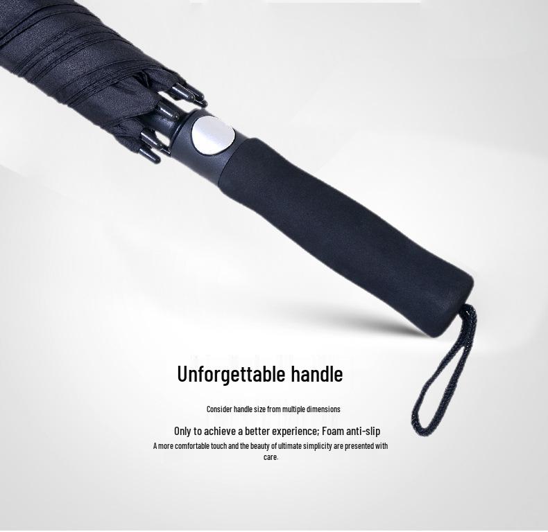 Jieguo Windproof Automatic Golf Umbrella - Large Dual-Use, Sun & Rain Protection for Two, Customizable Print LOGO