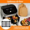 Air Fryer Splash Guard for Ninja AF300 Models Reusable Air Fryer Liners Silicone Air Fryer Splash Pad Shield Baking Accessories