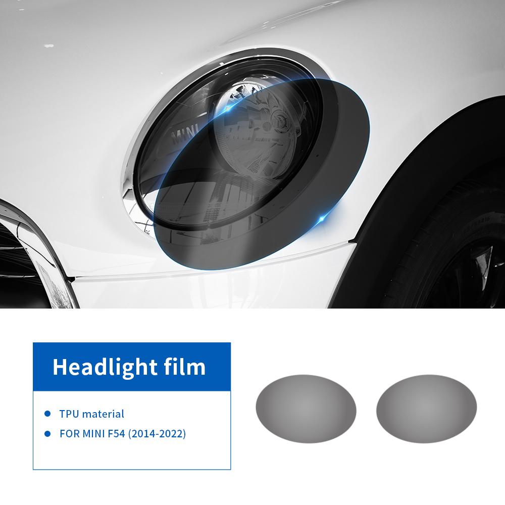 TPU Blackened Transparent Headlight Protective Film for Mini Cooper F54 F55 F56 F57 F60 (2014-2022)