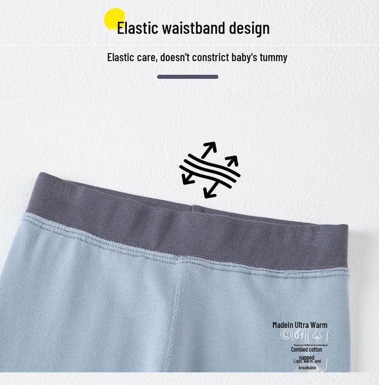 Herbst-Pyjama-Set für Kinder: Thermo-Baumwollhose & -Hemd für Jungen, Mädchen, Kleinkinder, Teenager