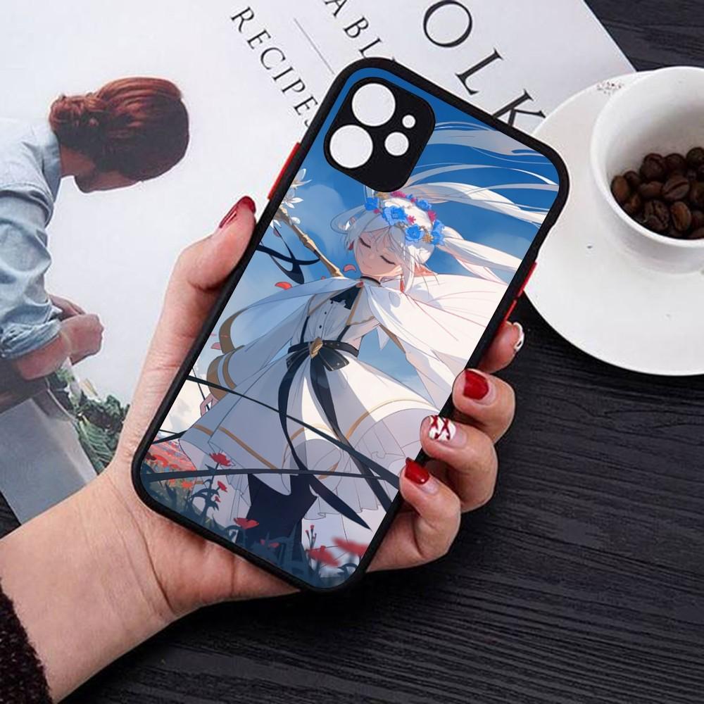 Hot Japan Anime Comics Frieren Phone Case For IPhone 14 11 12 13 Mini Pro Max 8 7 Plus X XR XS MAX Translucent Matte Cover
