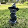 Magic Delightful Halloween Owl Resin Figurine Playful Animal Sculpture For Decor Home