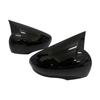 Glossy Black/Carbon Look Car Side Door Rearview Mirror Cover Cap For Renault Clio 4 Mk4 / Zoe / Captur 2012- Mirror Case