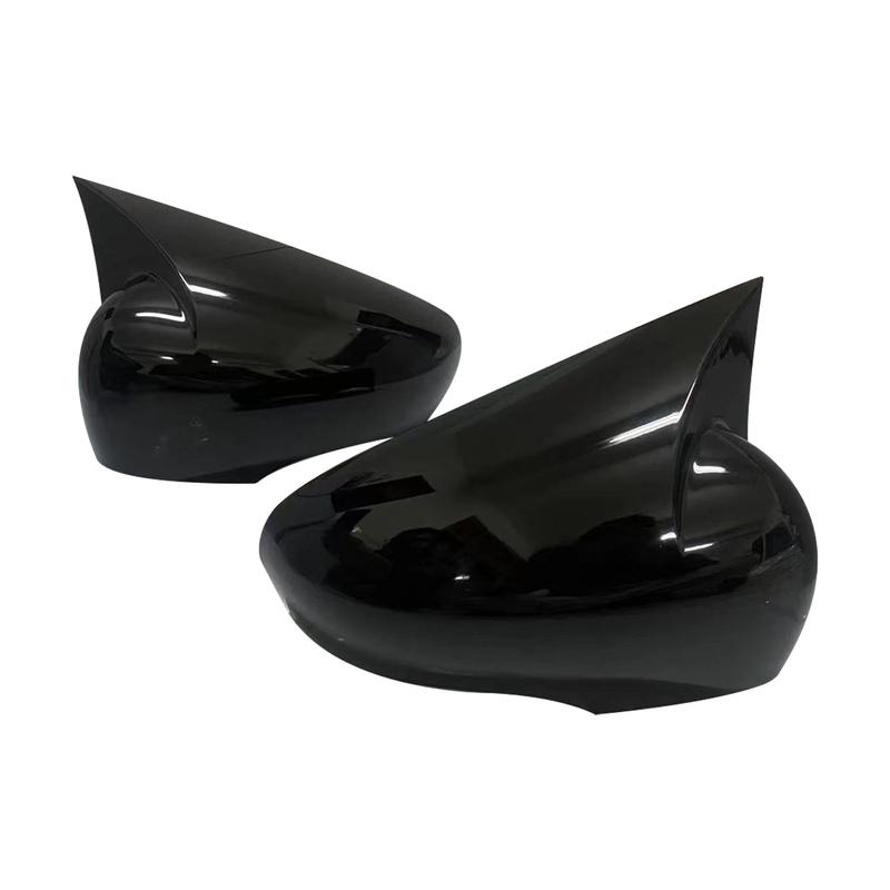 Glossy Black/Carbon Look Car Side Door Rearview Mirror Cover Cap For Renault Clio 4 Mk4 / Zoe / Captur 2012- Mirror Case