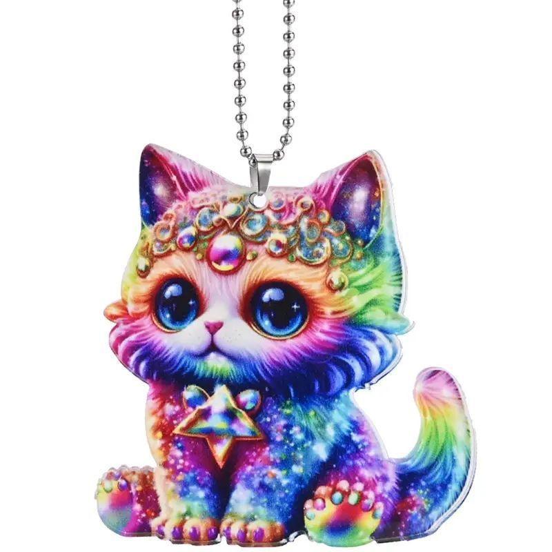 Turtle Acrylic Colorful Car Interior Pendant For Turtle Lovers Cute Cartoon Style