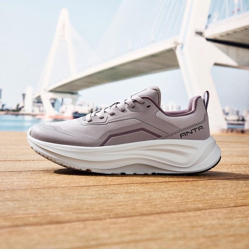 Anta Le Dao Sports Comfortable Shock Absorbing Wear Resistant Breathable Low Top Training Shoes Women Sneaker Magic-Carpet-Gray 122537719-3