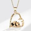 Eternal Heart Delicate Clavicle Necklace For Women Versatile Birthday Gift Elegant Pendant Jewelry Accessory