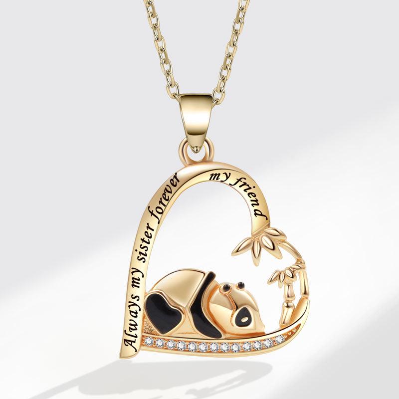 Eternal Heart Delicate Clavicle Necklace For Women Versatile Birthday Gift Elegant Pendant Jewelry Accessory