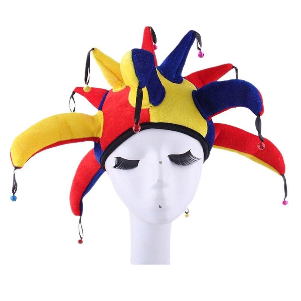 Dress Up Party Costume Hat Stage Performance Funny Clown Hat Adult Clown Hat Unisex