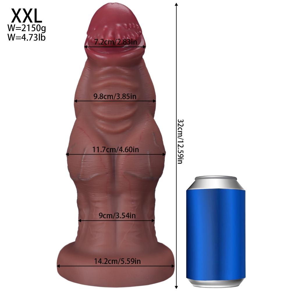 Super Size Realistic Dildo Silicone Adult Sex Toy for Women, Anal Dilator Massage Pleasure Toy