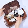Large Capacity Makeup Bag Portable Side Handle Zipper Waterproof Solid Color Multifunctional Travel Toiletry Cosmetic Pouch Organizer Case