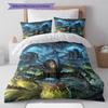 Cartoon Pattern Bedding Quilt Set Quilt Cover Pillowcase Home Decoration Birthday Gift (1 * Duvet Cover + 2 * Pillowcase, Without Core)