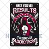 GYM Signs Tin Painting Metal Vintage Plaque Decoration Metal Wall Art Sportsman Retro Poster Iron Plate Home Decor 20x30cm