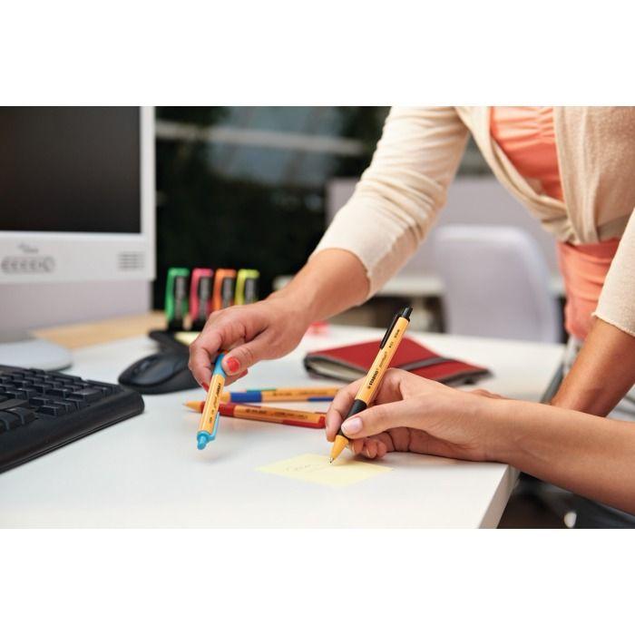 Stylos bille - stabilo - pointball - couleurs assorties - plastique recyclé - longévité xxl