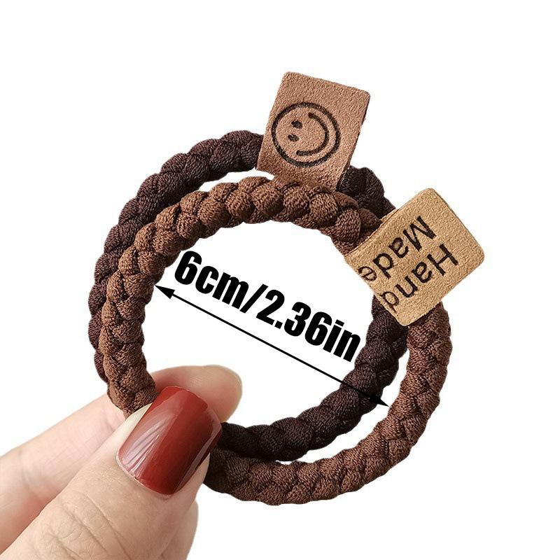 5PCS High Elasticity Durable Bold Versatile Temperament Ponytail Headband Hair Tie Accessories Head Rope Rubber Band