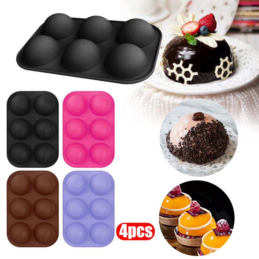 Halbkugel-Silikon-Kuchen-Muffin-Schokoladen-Keks-Backform