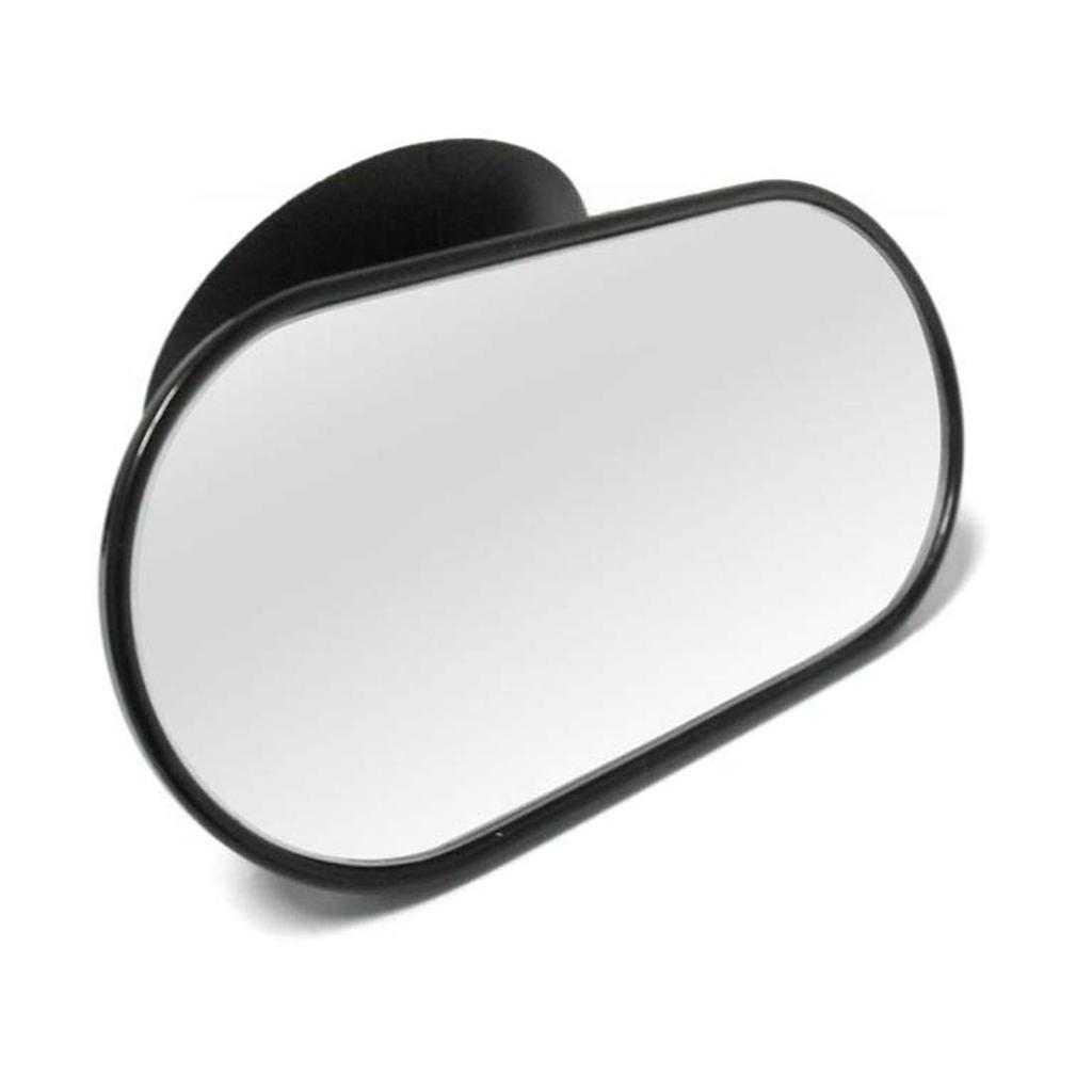 uxcell Mini Rearview Mirror for 1 Improves Safe Rubber Suction 360 Degree Cars, Black, Unit, Visibility, Driving, Cup, Rotation, Plastic.