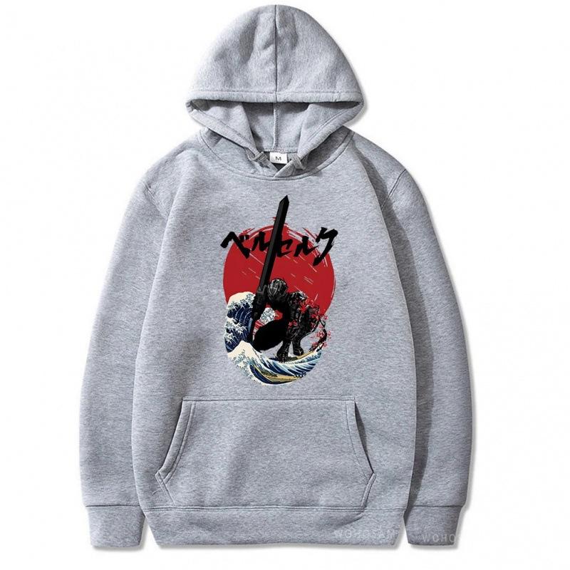 Berserk Autumn Winter Men's Hoodies Boys Harajuku Girls Hip Hop Pullover Fancy Music Gift Casual Loose Comfortable Sweatshirt