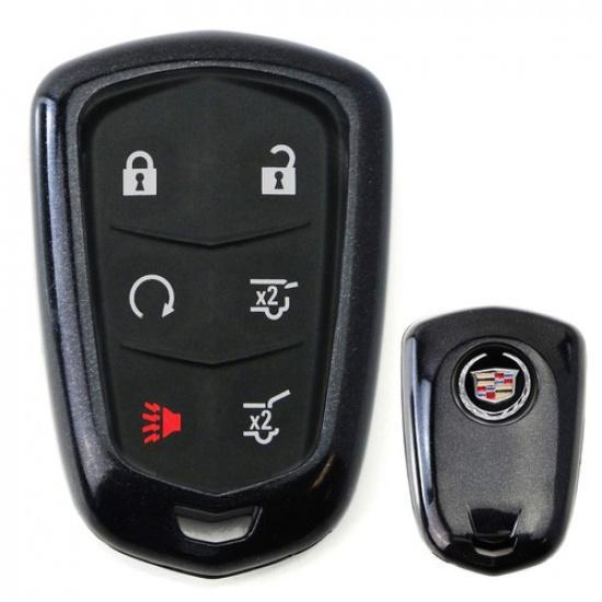 

Exact Fit Glossy Black Smart Key Fob Shell For 15+ Cadillac ATS CTS XTS Escalade