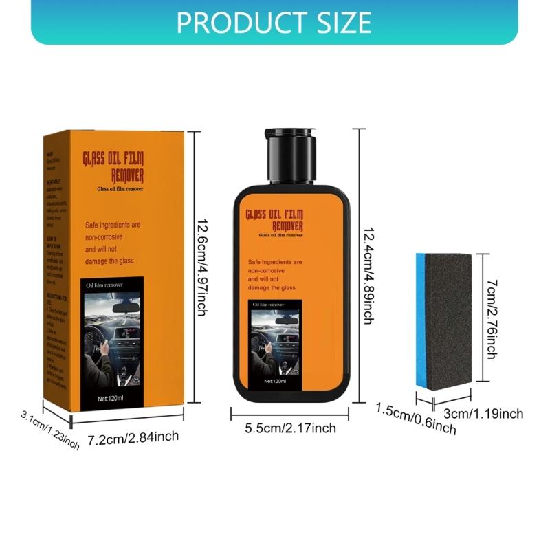Car Glass Oil Film Remover Glass Cleaning Paste Hydrophobic Glass Coating for Windshield Clear Window