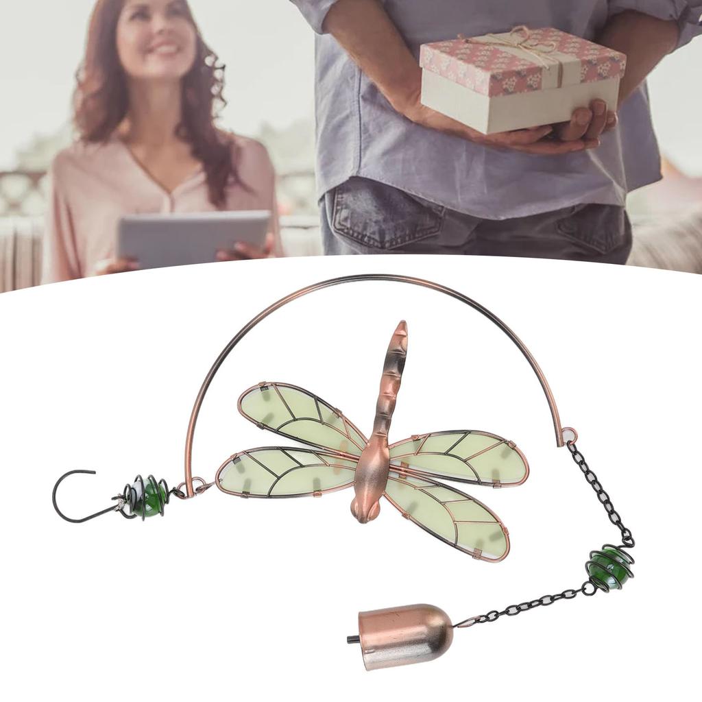 Dragonfly Wind Chimes Decor Dragonfly Wind Chimes Waterproof Beautiful Melody Iron Hanging Ornaments for Home Decoration
