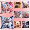 Funny Game Cute C-Cookies R-Runing Pillow Case Cute Anime Peripherals Bedroom Sofa Decorative Cushion Cover Soft Cushion Cover