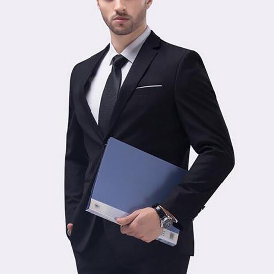 Herren Slim Fit Business Freizeit Ein-Knopf Formal Zweiteiler Anzug für Bankett