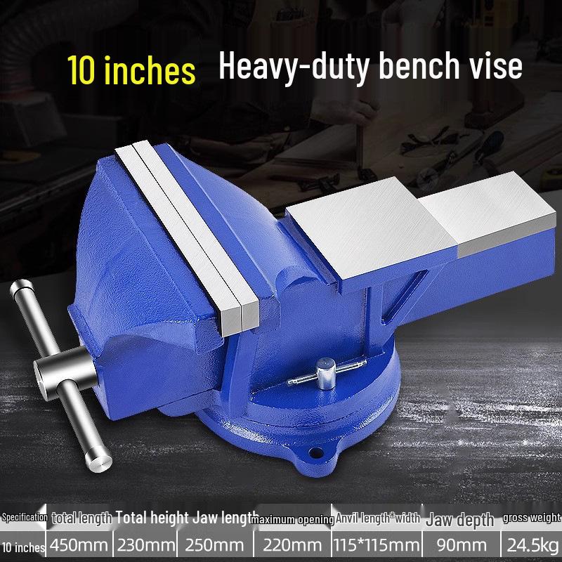 Heavy-Duty Old-Fashioned Multifunctional Bench Vise, 6-10 Inch, for Industrial Use