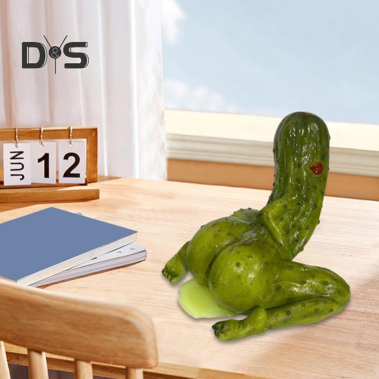 Kimchi Figurine Ornament Compact Design Lightweight Universal Handmade Resin Funny Penis Pickle Desk Decor