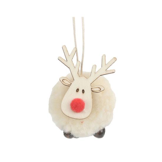 Plyšové vánoční ozdoby zvonků Fuzzy vánoční závěsná ozdoba se zvonkem na vánoční zimní párty dekoraci