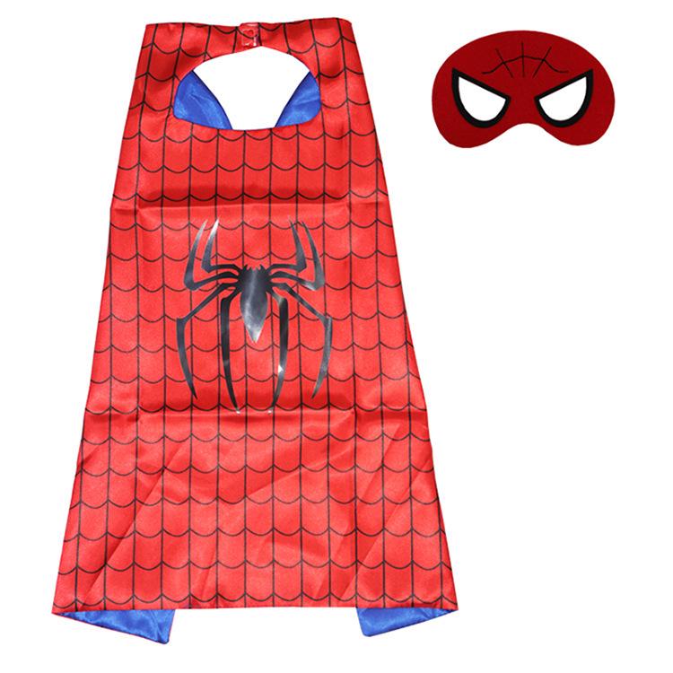 Children's Day Hero Capes: Adult Spider-Man, Superman, Captain America, Batman, Iron Man Cloaks