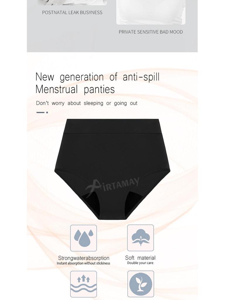 Leak-Proof Women's Swim Briefs: Four-Layer Period Panties for Sport