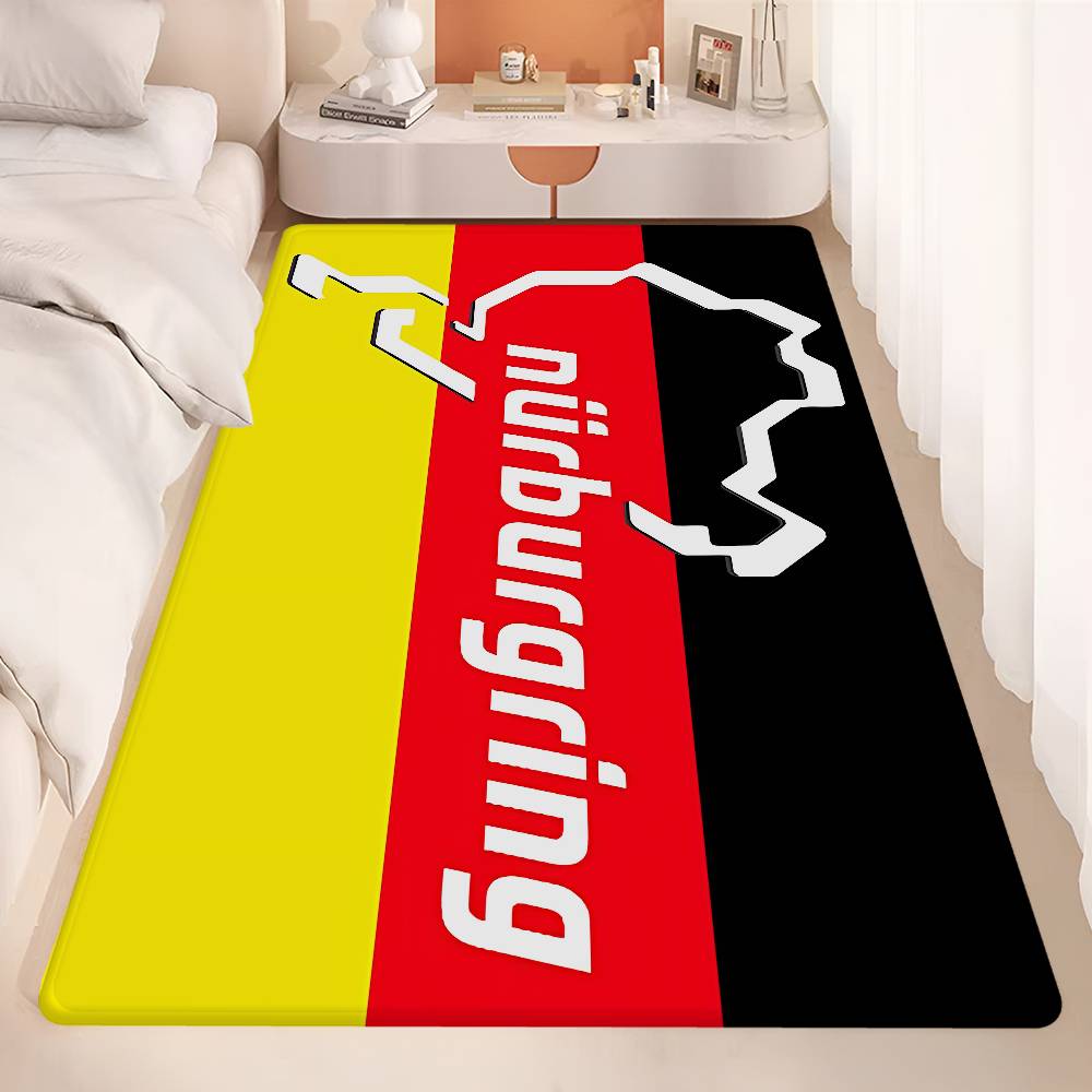 Ft Nurburgring Room Mats Washable Non-Slip Living Room Sofa Chairs Area Mat Kitchen Alfombra