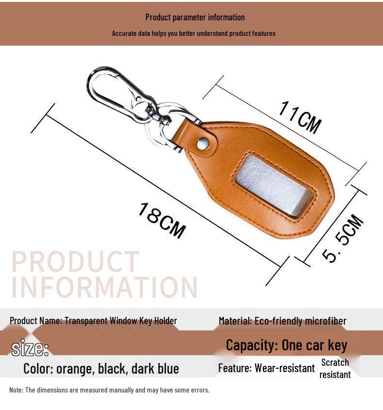 Universal Leather Key Holder: Car Keyring & Protective Mini Waist Hanger for Men & Women